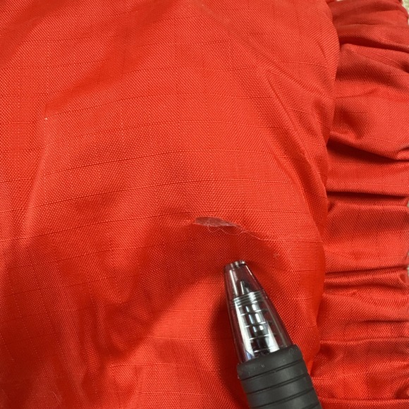 Vintage Helly Hansen Logo Down Puffer Vest Men's Large Red Spellout Ski - Picture 8 of 8